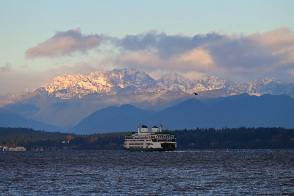 TheresaArbowOC's tweet image. Fresh snow over the gorgeous Olympics ♡ @wsferries