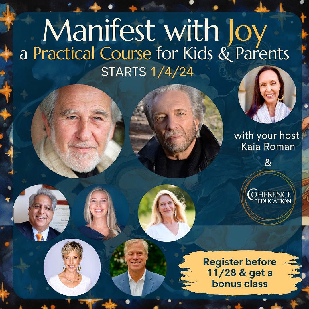 Manifest with Joy - A Practical Course for Kids &amp; Parents features special guest instructors Gregg Braden <a href="/GreggBraden/">Gregg Braden</a> &amp; Dr. Bruce Lipton #BruceLipton! 

Learn more &amp; enroll: classes.coherenceeducation.org/courses/Manife… 

#CoherenceEducation #HomeSchool #virtualschool #onlineclass #onlinecourse