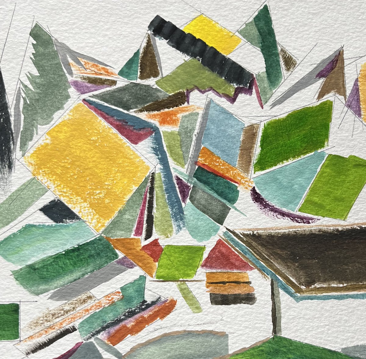 Finally back to some watercolors. It's been a while. Mountains of Volumes. #artwork #watercolor Certainly thankful for #books and #writing ! Additional pieces: anthonystgeorge.com/artwork