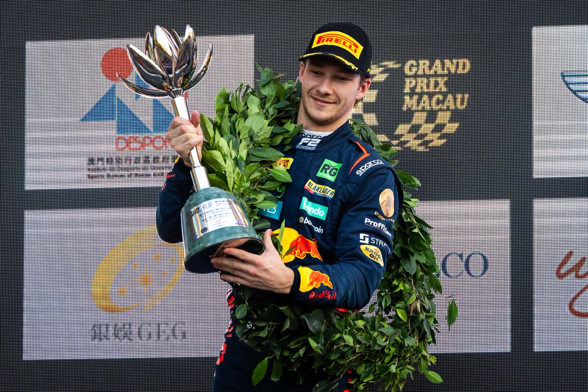 19.11.23 | Dennis Hauger this sunday after getting a podium in Macau 🏆

📸 RBCP

#RBJT #F3 #MacauGP