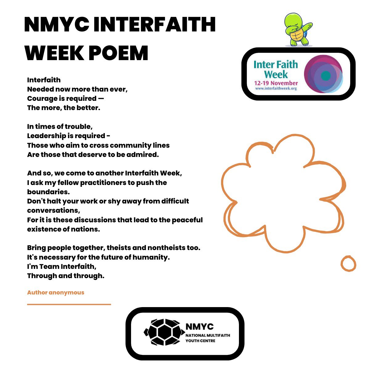 National Multifaith Youth Centre (@nmycentre) on Twitter photo NMYC affiliate decided to share a poem for <a href="/IFWeek/">Inter Faith Week</a>🧡
#ShareAPoemIFW <a href="/BatleyPoets/">Batley Poets</a> NMYC affiliate decided to share a poem for <a href="/IFWeek/">Inter Faith Week</a>🧡
#ShareAPoemIFW <a href="/BatleyPoets/">Batley Poets</a>