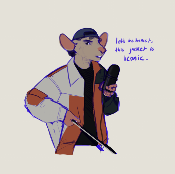KorichiChan's tweet photo. I found this creature in my drawing folder @mikesmicYT  during his rat era. https://t.co/H3ewDIhywj