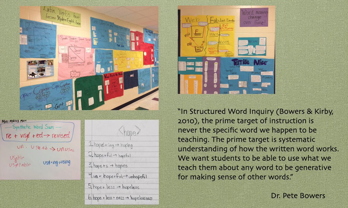 So many teach one vocabulary word at a time.  It's what was modeled for them.  But SWI shows connections between words that share a base - a morpheme whose spelling represents a meaning shared by its family of related words.