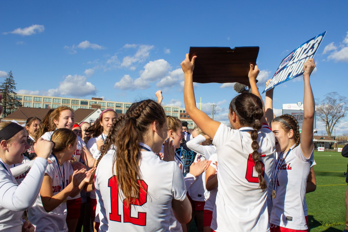 ciacsports's tweet photo. Cromwell wins 3rd all-time Girls Soccer State Championship. 2-1 in OT over Thomaston in Class S. @_CHS_Sports_ @THSGoldenBears 

Cromwell's Cameryn Hickey named MVP! 

Photo thread from @jadabirdmedia #ctgsoc https://t.co/UE9Ty6JW5s