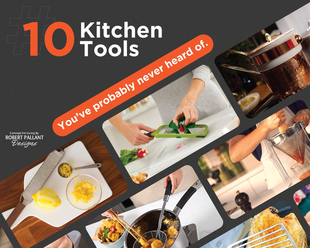 RobertPallant's tweet photo. Let us know in the comments if you have ever seen, used or own any of the below! 📷📷
1. Zester
2. Mandoline
3. Bain-Marie
4. Mezzaluna
5. Spider Strainer
6. Chinois
7. Misto
8. Fish Spatula
9. Aebleskiver Pan
10. Pasta Drying Rack https://t.co/QhYm28eG8V