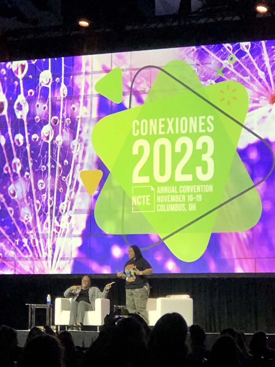 So cool to see Angie Thomas, author of The Hate U Give! #NCTE23