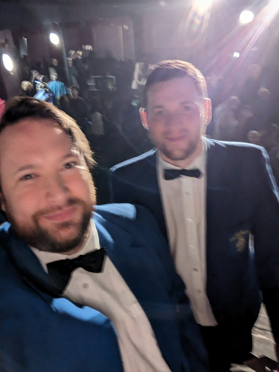 BenRogerson_'s tweet image. Post concert Euphonium section selfie after performing in front of 400+ people @StacksteadsBB 

Very blurry, must have been the adrenaline! 😂