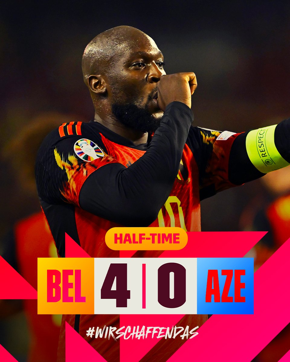 ⏸ Perfect first half. #BELAZE #WirSchaffenDas