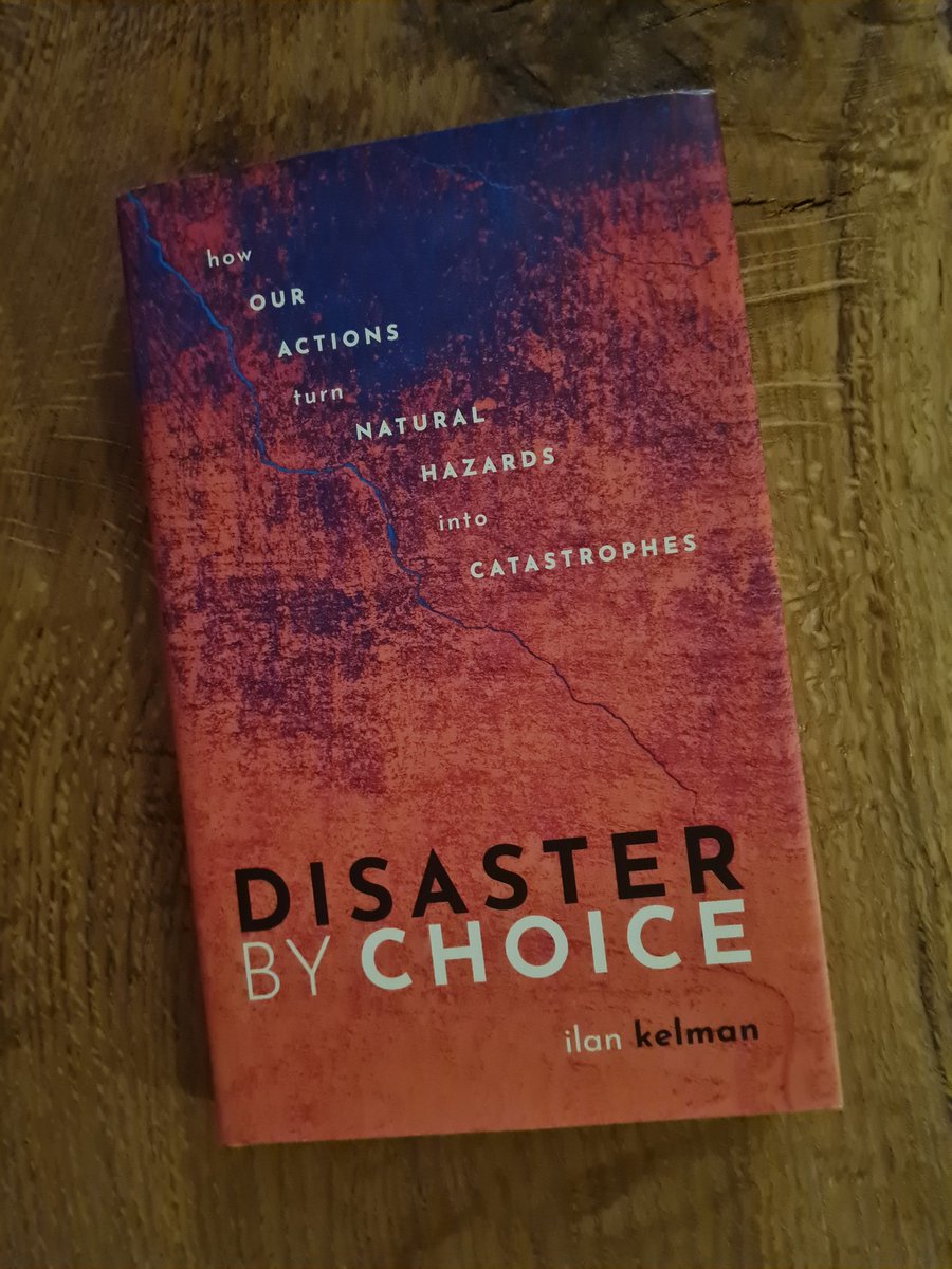 🌍🌍🌏 Teaching Y10 one my favourite lessons tomorrow - intro to natural hazards and risk. Will be reading them extracts of @IlanKelman's 'Disaster By Choice' to illustrate factors affecting vulnerability #aqa #gcsegeography #geographyteacher #geography #naturalhazards 🌍🌎🌏