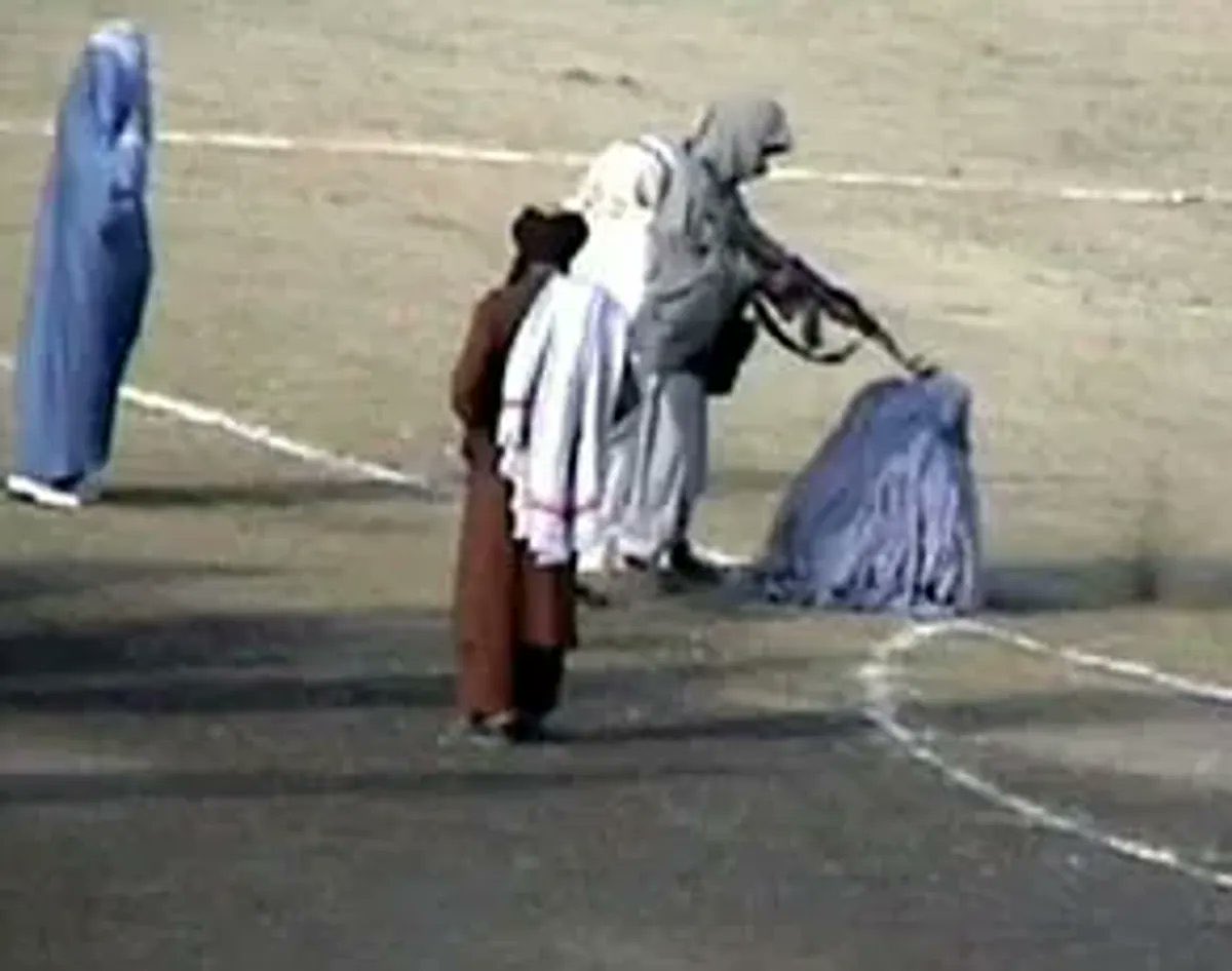 Women enjoying life under sharia law in Afghanistan!

'A pic of a woman who was publicly executed.'

Those who support lsIamic groups like Hamas, lSlS, AlQaeda can be sent to live under lsIamic rules in Afghanistan.