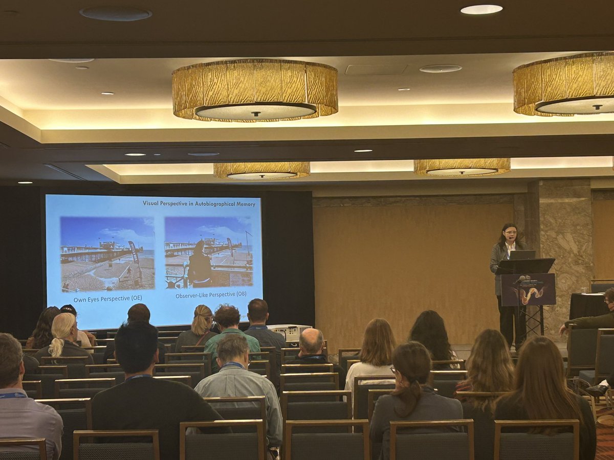 Dept of Psych UAlberta (@psych_ualberta) on Twitter photo Do you have an observer-like perspective when recalling events? About 10% of people report only having own-eyes and not observe-like perspective. <a href="/peggystjacques/">Dr. Peggy L. St. Jacques</a> giving a talk <a href="/Psychonomic_Soc/">Psychonomic Society</a> #psynom23 Do you have an observer-like perspective when recalling events? About 10% of people report only having own-eyes and not observe-like perspective. <a href="/peggystjacques/">Dr. Peggy L. St. Jacques</a> giving a talk <a href="/Psychonomic_Soc/">Psychonomic Society</a> #psynom23