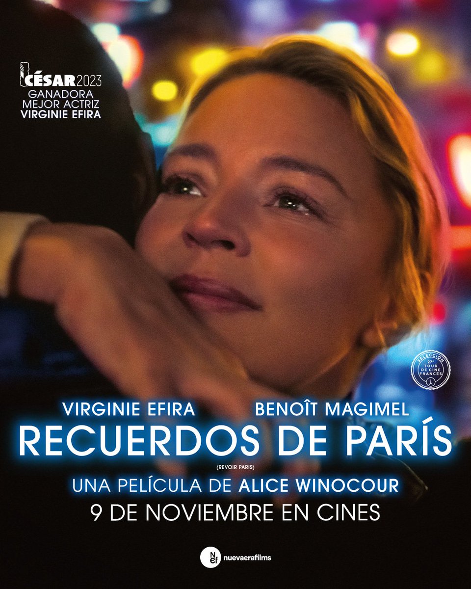 cinescuchas's tweet photo. Del 27° #TourDeCineFrancés hoy se exhibe en el @cineclubug: #RecuerdosDeParís (Revoir Paris), de Alice Winocour, presentada en la #Quinzaine2022 y con Benoît Magimel y Virginie Efira, ganadora del #César2023 a Mejor Actriz

@tourcinefrances @Unifrance @AsvazadourianJP @ay_Lola https://t.co/5yJAh4IABZ