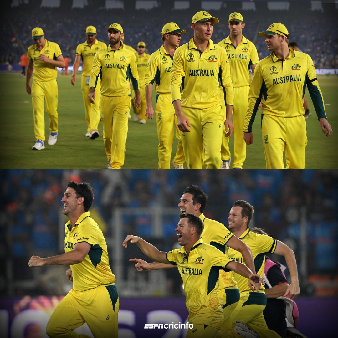 EugeniaKulaAmey's tweet photo. Lets ask them what prayers did they pray.Things dont just happen as #Kolisi.I like the fact that they can believe it themselves.Congratulations Ausie.#sorry India #Proteas
#CWC23Final #INDvAUS #coatsofmanycolours https://t.co/7qq6h27WEB