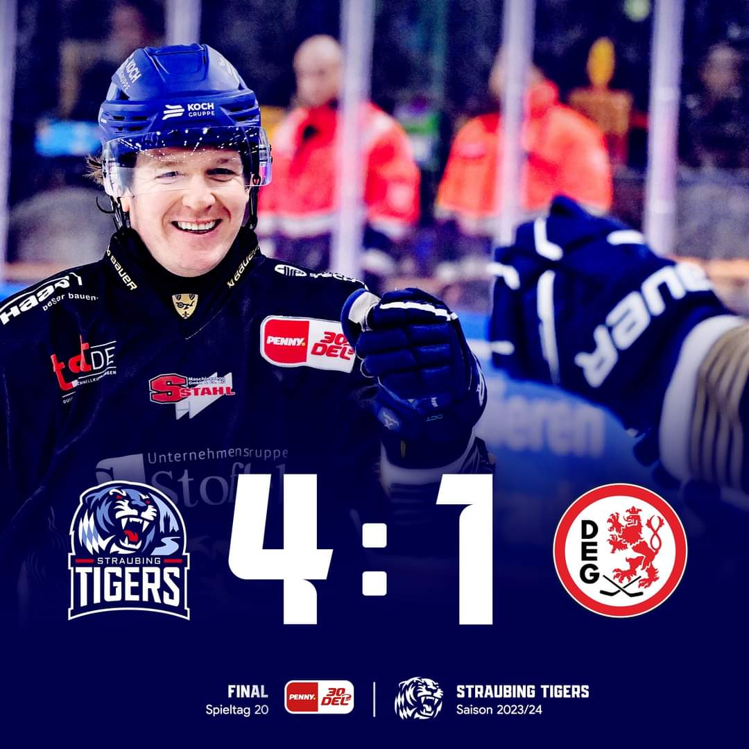 srtigersfans's tweet photo. 🔵 H E I M S I E G ⚪️

Die @straubingtigers feiern am #Pulverturm gegen die @DuesseldorferEG einen 4:1 Heimsieg 🐯 🏒

#tigershockey #straubing #pennydel #STRvsDEG #STRDEG https://t.co/AF9SM98O2o