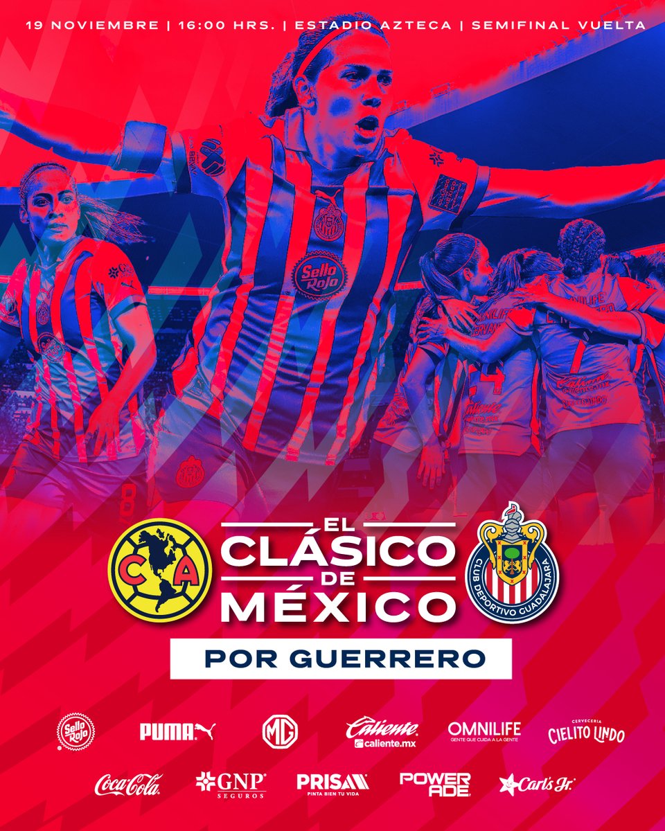 ChivasFemenil's tweet photo. 🔥 Es por nuestra gente de la #CapitalRojiblanca y el 🌎
💪 Es por el ORGULLO
🇲🇽 Es por #ElClásicoDeMéxico
#3sPorChivas https://t.co/ojLbDU8izi