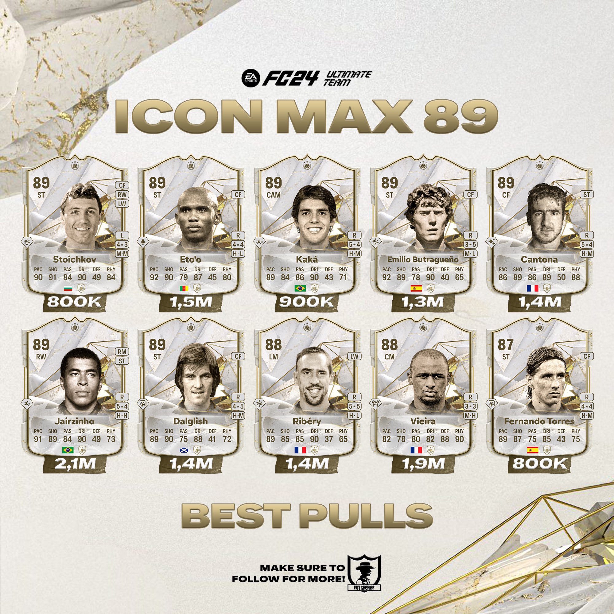 Fut Sheriff on X: 🚨 6 PM content - Icon MAX 89 - NEW EVOs (LW