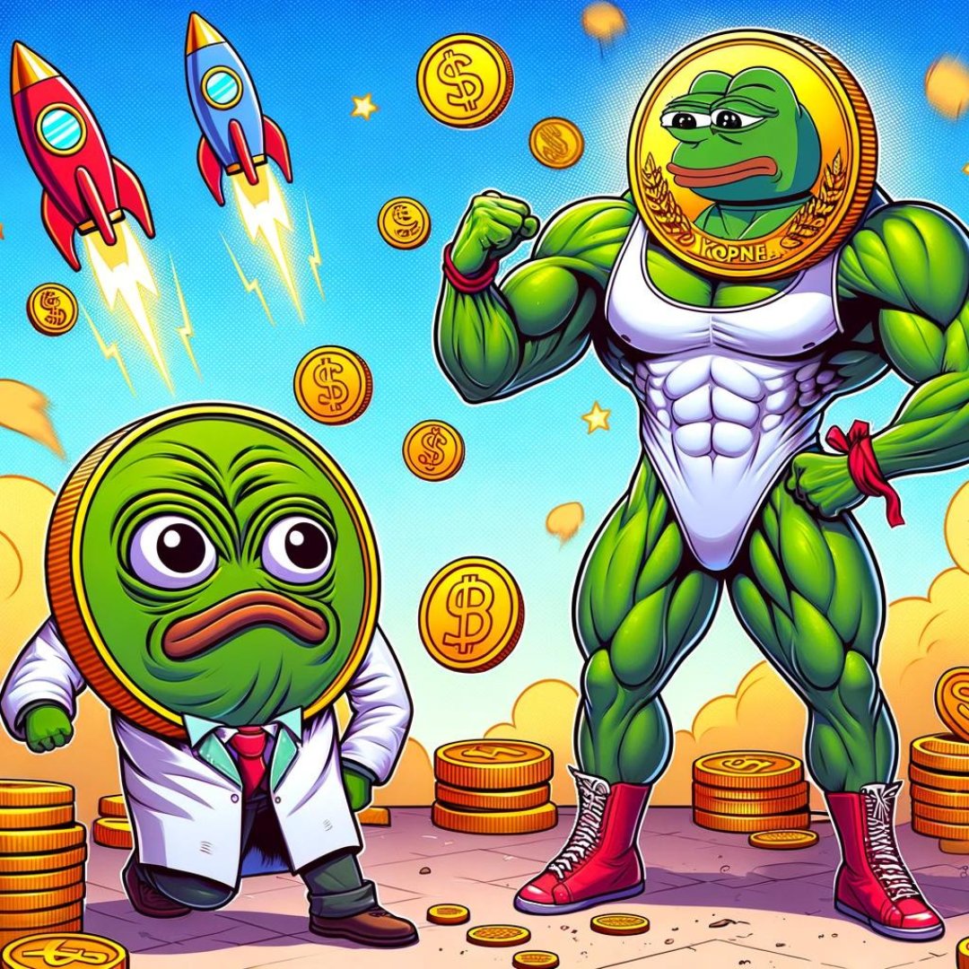 🐸 #Pepe Coin grimpe, mais #MemeKombat montre ses muscles 💪 avec des rendements fous ! Pepe, c'est l'heure du combat ou du déguerpis ? 🚀🥊 #CryptoShowdown #MemeCoinMadness