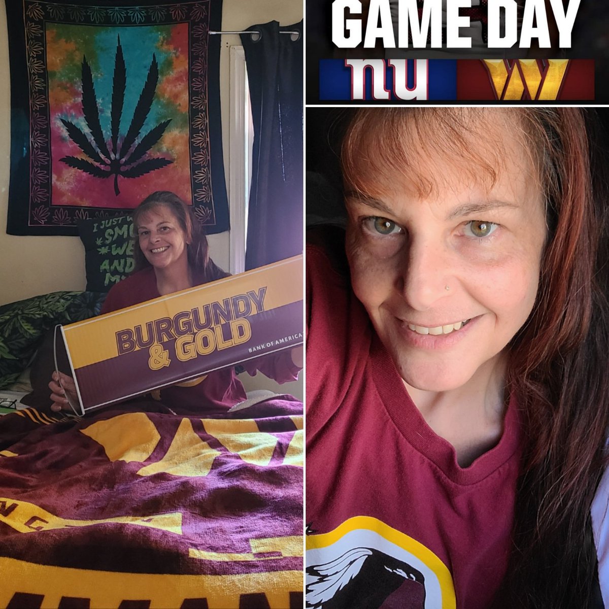 Gametime! #NYGvsWAS. Let's go @Commanders , #BeatTheGiants ‼️
#HTTC #BurgundyAndGold #WashingtonCommanders #DCTweetTeam 
#HTTR #Redskins