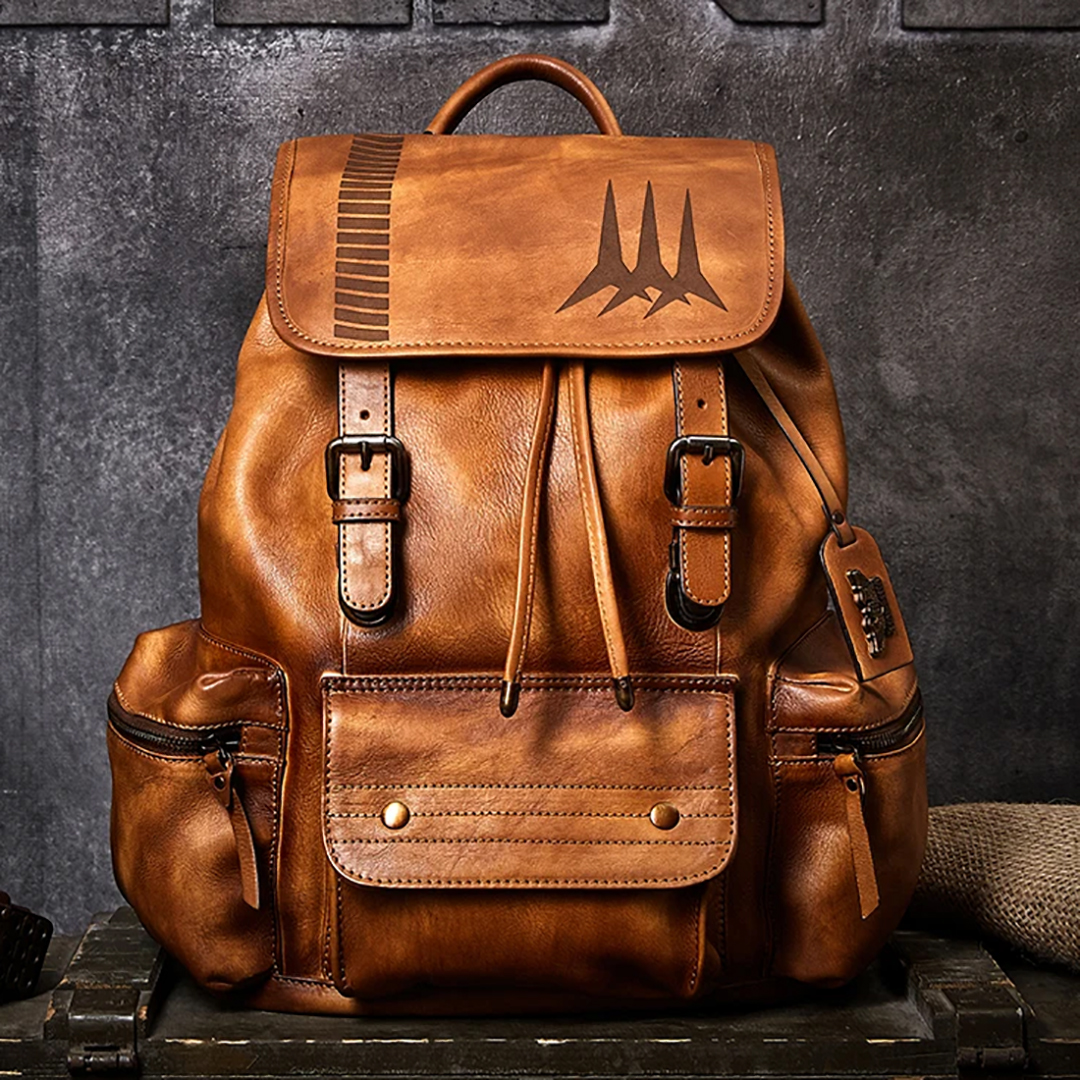 iExplore_store's tweet image. Embark on a seamless blend of style and functionality with the Hanmiis Paratrooper Premium Leather Backpack. Crafted from full grain leather, this backpack isn't just an accessory; it's a statement of sophistication. #leatherbackpack #premiumbackpack