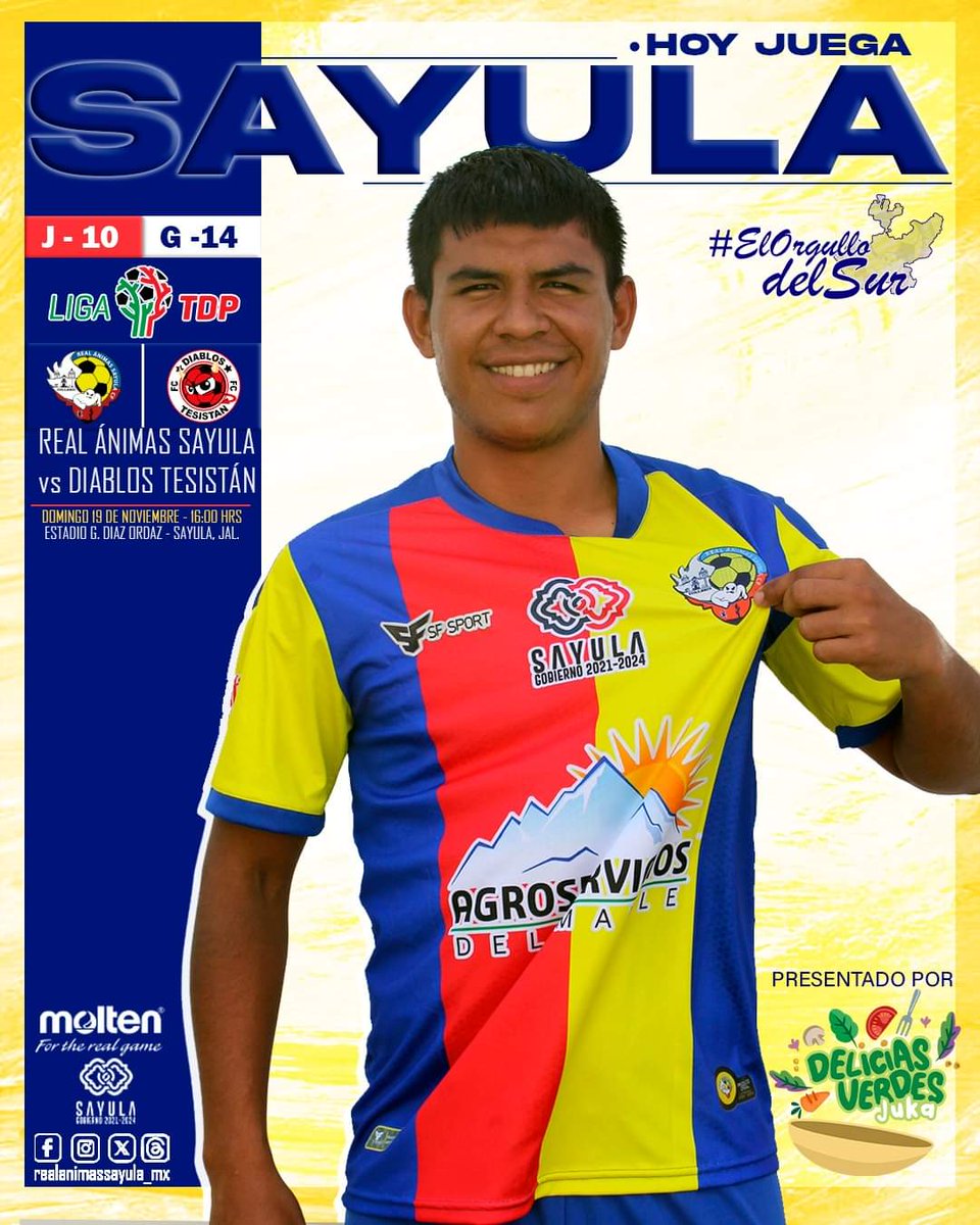 ¡Hoy juega Sayula! ¡Hoy juegan las Ánimaaaaas! 🔥👻

Nos vemos esta tarde en el Diaz Ordaz
👊👻
.
.
.
#AnimasDeSayula #ElOrgulloDelSur