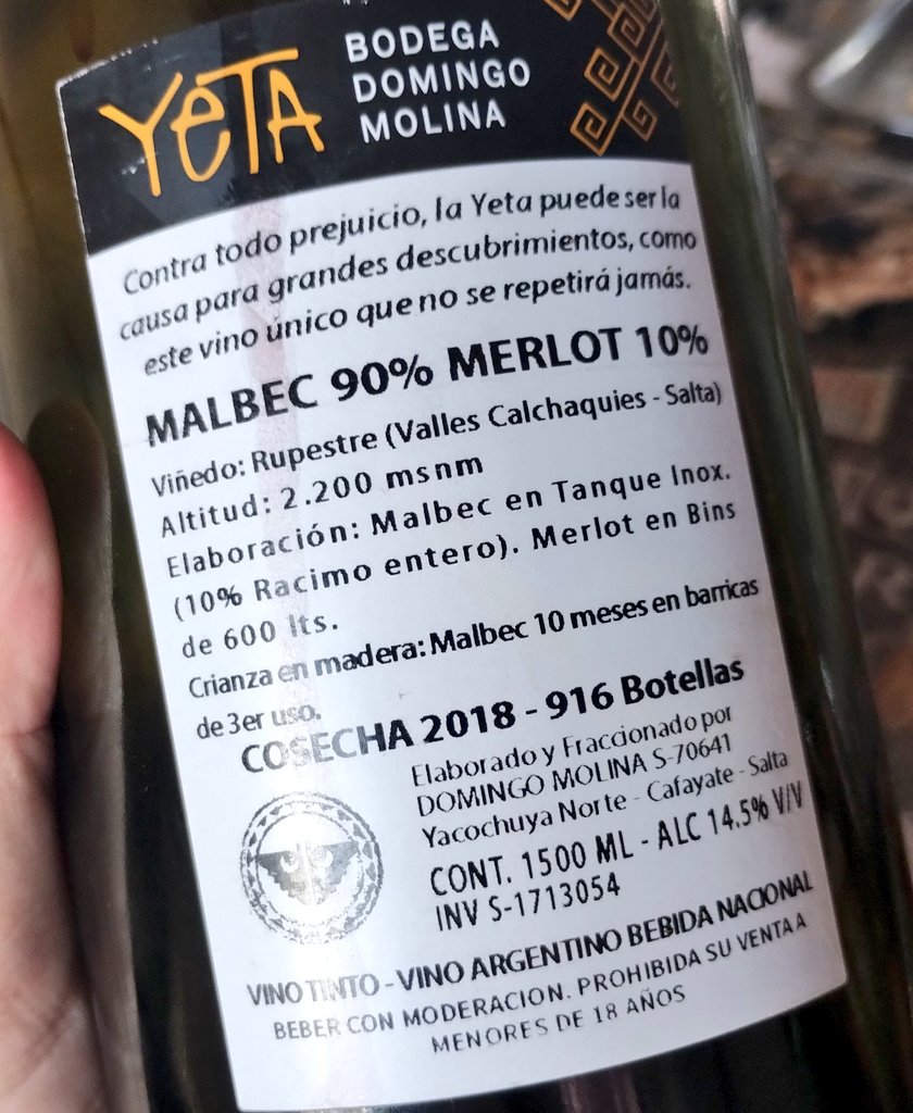 Vinarquía 🍷🍷🍷 (@vinarquia) on Twitter photo Cómo valió la pena guardar esta mema de 1.5 litros <a href="/rdcafayate/">Rafael Domingo</a> . Malbec del viñedo Rupestre. Bomba total para compartir con amigos Cómo valió la pena guardar esta mema de 1.5 litros <a href="/rdcafayate/">Rafael Domingo</a> . Malbec del viñedo Rupestre. Bomba total para compartir con amigos