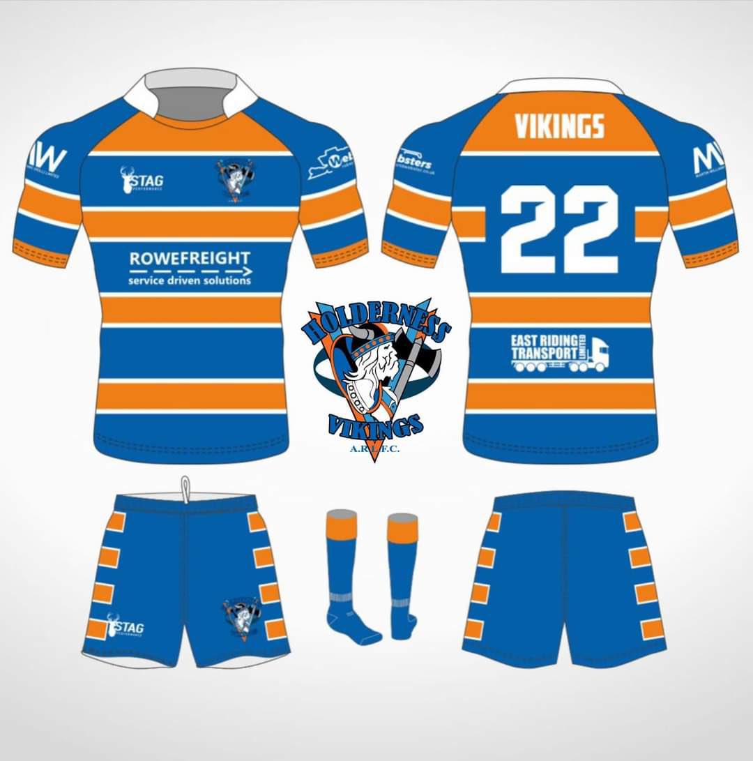 We’re proud to present our new new kit for the next two seasons in collaboration with @StagSports Our colours rarely leave us blending into the back ground but in this striking hooped design we are going to stand out even more in 2024! #standoutfromthecrowd #UpTheVikings 🔶🏉🔷
