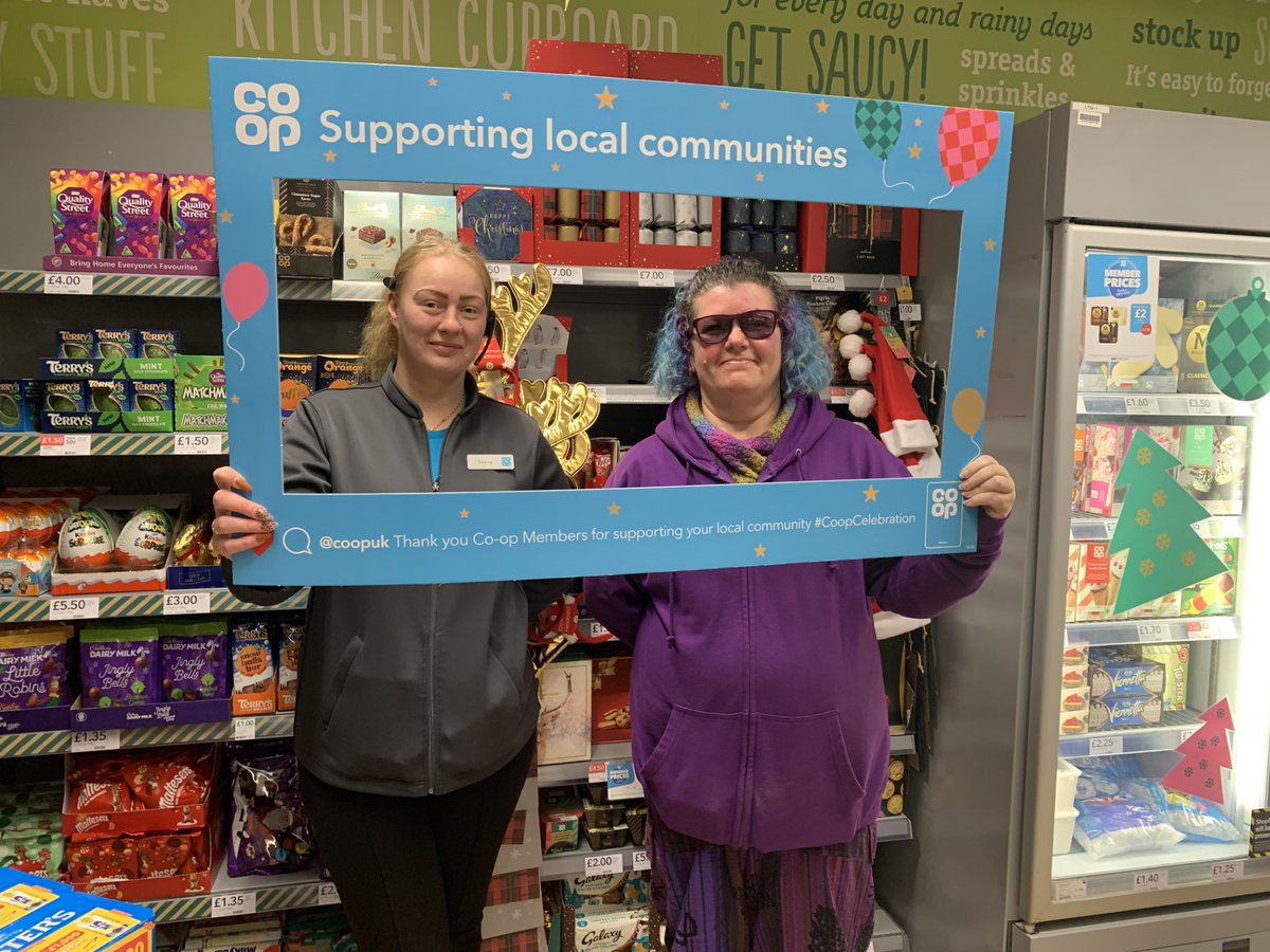 #coopcelebration
Julie from Fibro Active in Long Eaton, one of the new causes, joined our outgoing causes to celebrate this year's pay outs. #connectingcommunity