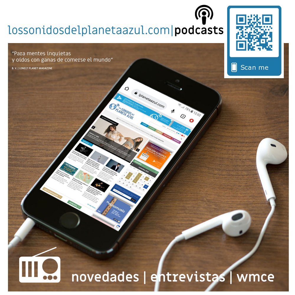 paco_valiente's tweet photo. Pásate por la web de Los Sonidos del Planeta Azul, https://t.co/NjvVABiaHw desde tu ordenador, smartphone o tablet. Todos los programas, #podcast con novedades, entrevistas... Y ‘Edición Europea’ con el Top Ten de World Music Charts Europe, la "lista europea de ritmos étnicos". https://t.co/rEPcDwxcZ0