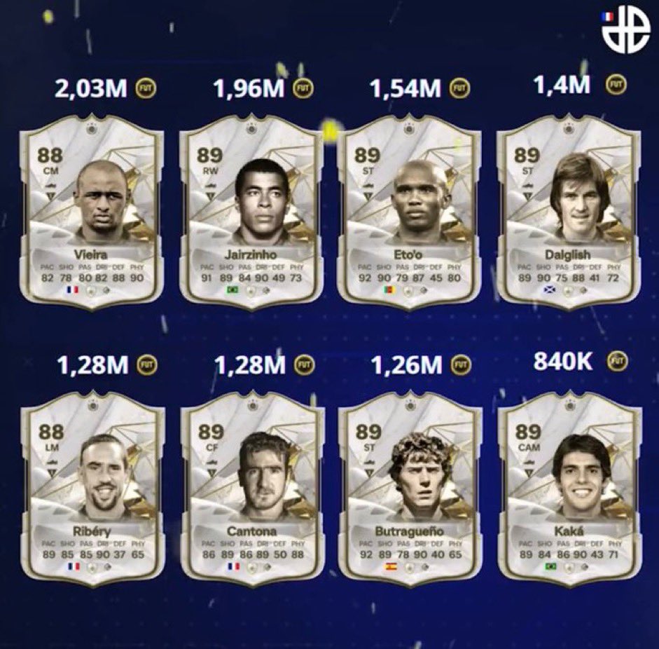 🚨PROGRAMME DU SOIR 🍽️

- SBC Renfort Icône MAX 89 ⬇️
- Denis Genreau 🇦🇺: FC Pro LIVE
- Coupe FC Pro 🏆
- SBC Phzin
- Évolution Rapide sur l'aile Il 💥