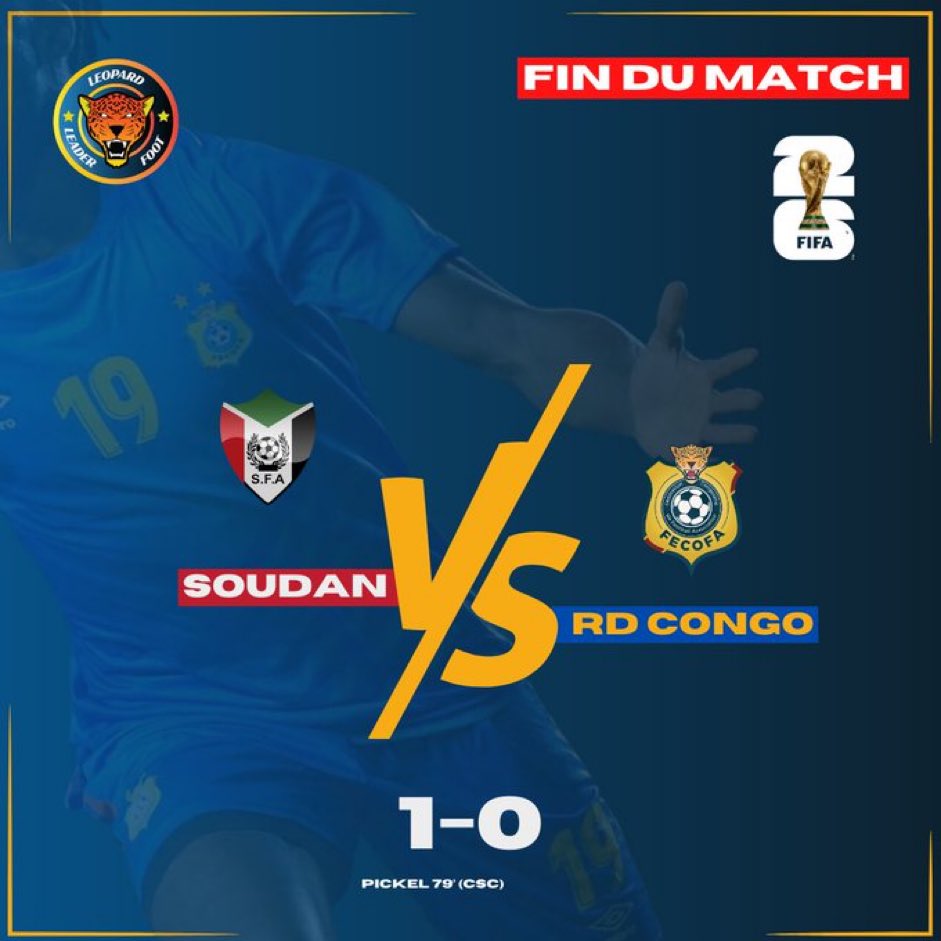 DonFcgb's tweet photo. [#Sélection🌍] 

📝 La #RDC 🇨🇩 s’incline (1️⃣-0️⃣) contre le #Soudan 🇸🇩 ce soir, pour le compte de la 2️⃣e journée des qualifications à la #CDM2026 ! 

⛳️ Remplaçant au coup d’envoi, Vital #NSimba n’est pas entré en jeu ! 

📸: @leopard243 

#SOURDC #Girondins #PFCFCGB https://t.co/Ar8NdxX5Eu