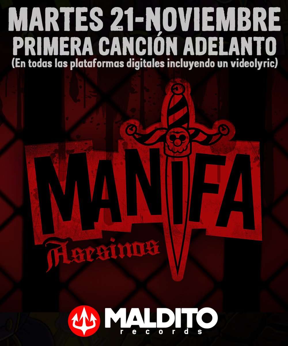 ManifaPunk's tweet photo. Este martes de la mano de @Maldito_Records  os traemos el primer adelanto del nuevo disco de Manifa con un videolyric realizado por @lacaja404  con la canción que da título al álbum. https://t.co/me8C5IhQrp