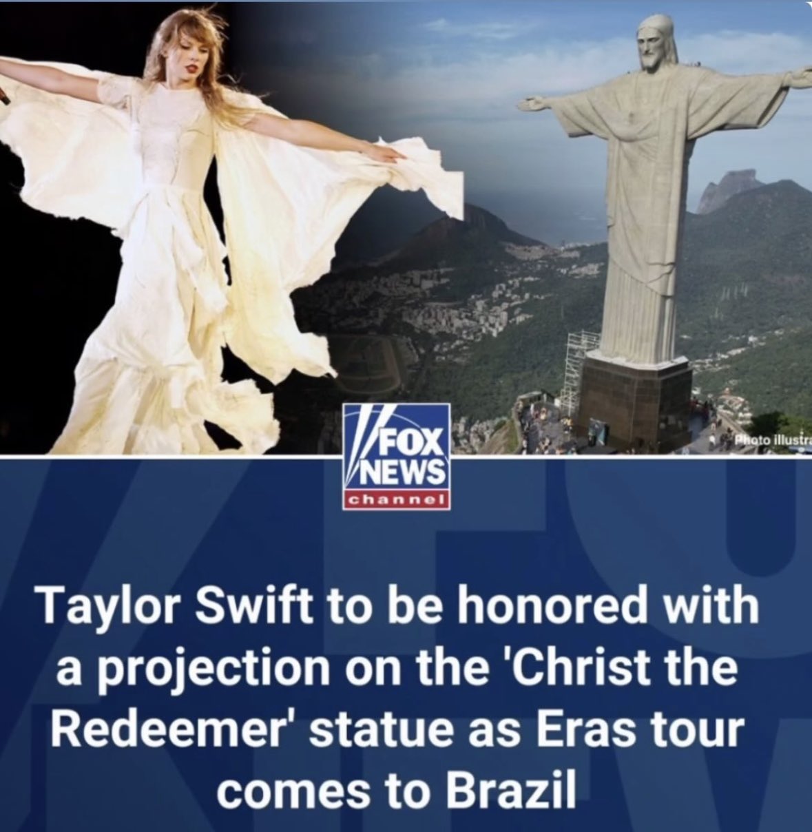 Taylor Swift will be projected onto Christ the Redeemer statue in