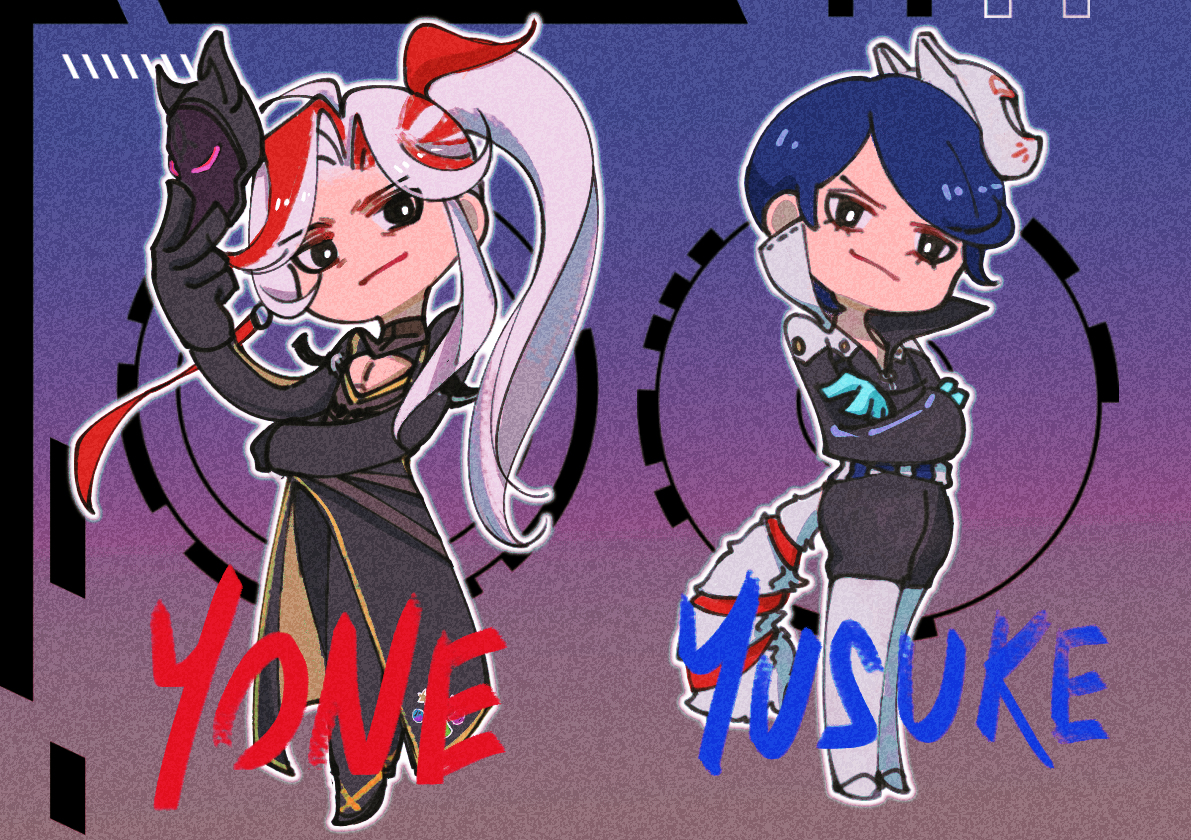 soryuuun's tweet photo. 2 funny fox guys whose names start with Y https://t.co/Fw5b13W9PM