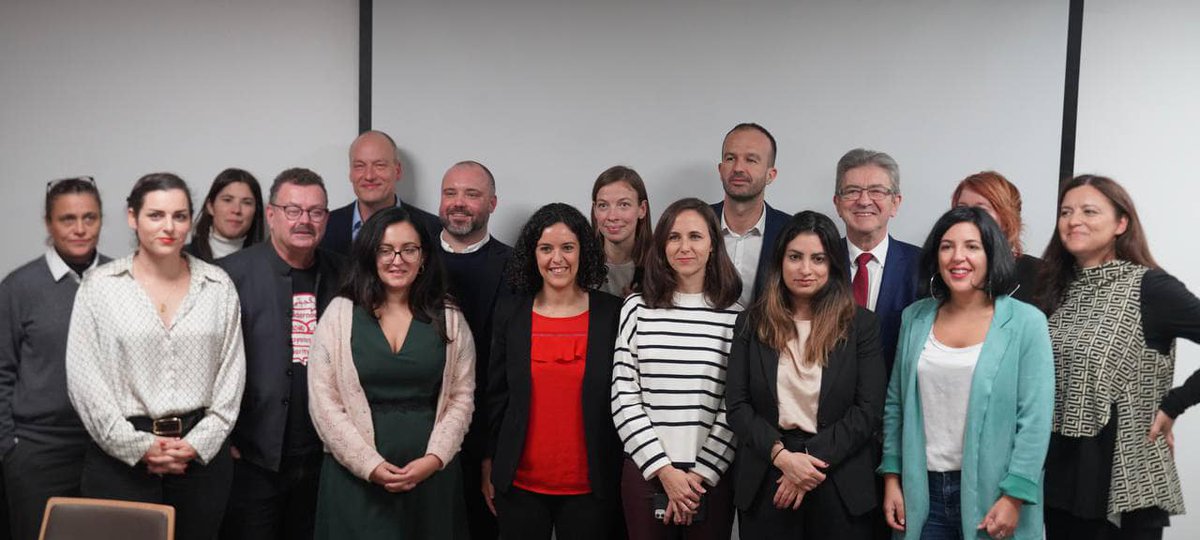 DuhamelMalou's tweet photo. Actualité plus chargée qu'il n'y paraît dans la gauche radicale européenne:
1) La coalition #MaintenantLePeuple, regroupant pour l'instant LFI, 3 partis de gauche nordiques (Ø, V, Vas), Podemos et le Bloco portugais, semble reconduite pour les européennes de 2024.
#NowThePeople https://t.co/OIxX8ri8E5