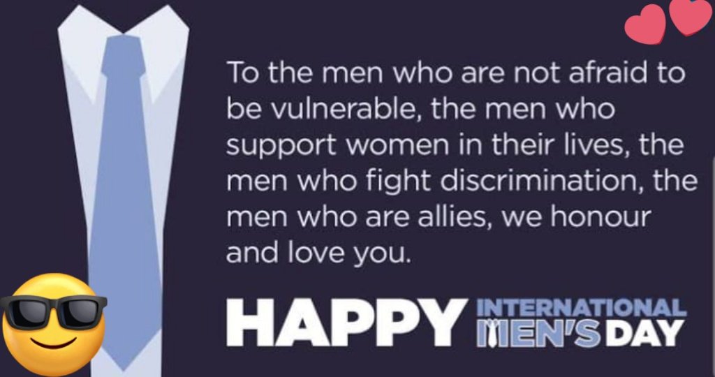 #HappyinternationalMensDay 🩷