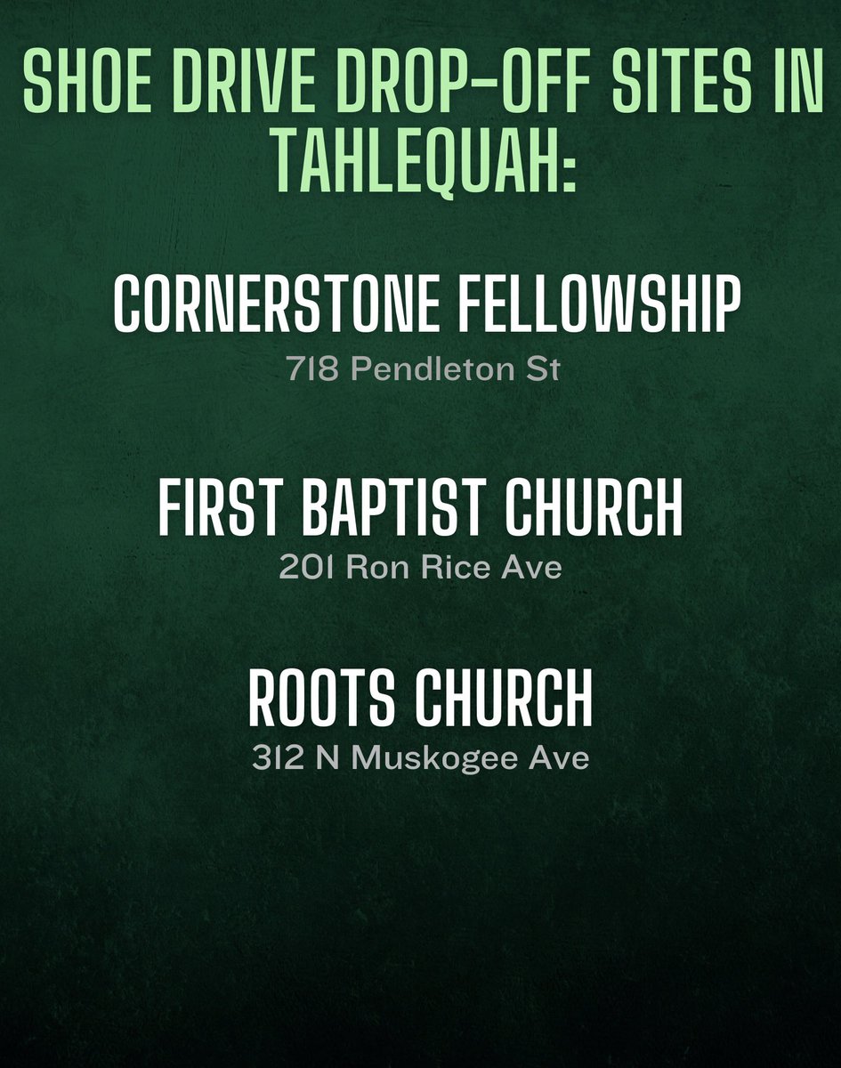 WE NEED YOUR SHOES!!

From now until January 18th we are collecting all gently worn, used, and new shoes. By donating, you will be helping those in need in 26 different countries! See below for drop-off locations! 
‘Tis the season of giving!