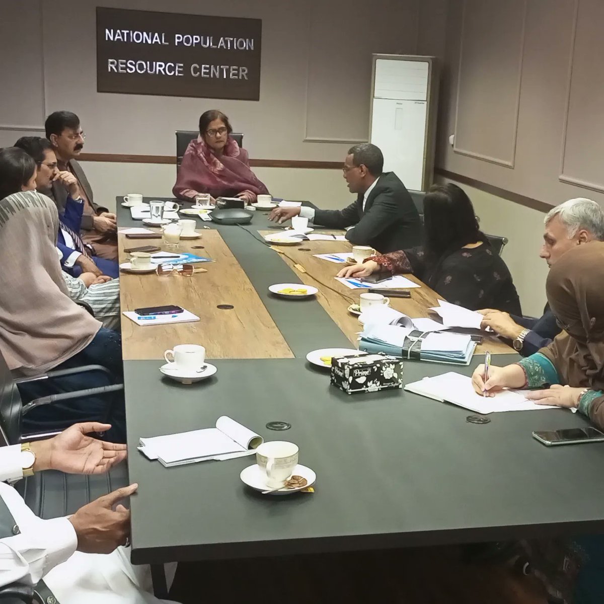 PWing2022's tweet photo. Meeting conducted with MHH on Tax Reforms, held on 27th October, 2023 at National Resource Center of population, Ministry of National Health, Islamabad. https://t.co/ACsC8g8TUl