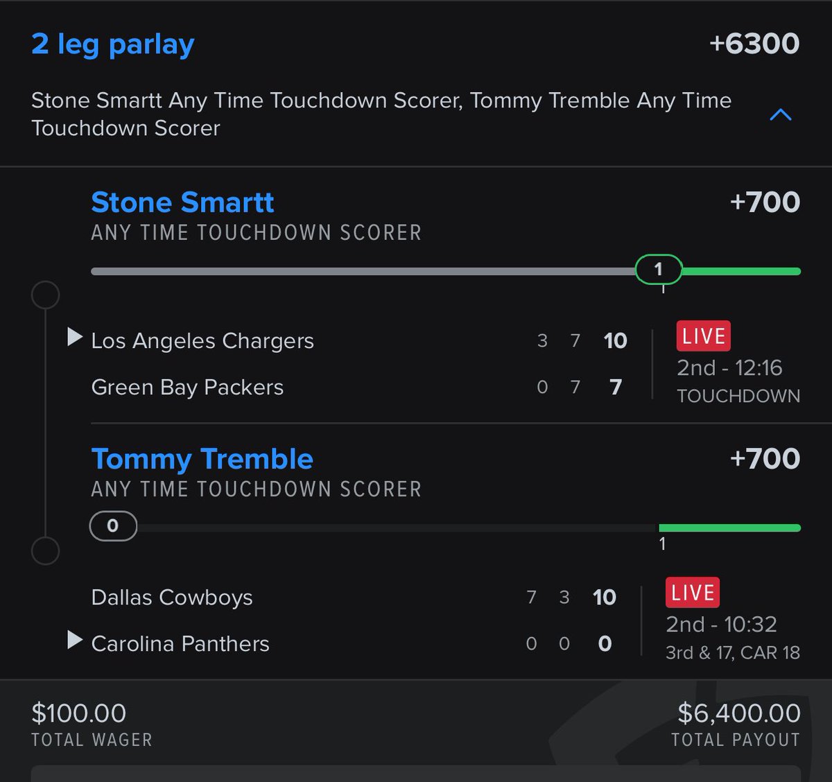 Larrylocks8's tweet photo. This will be my favorite ticket of all time if Tommy tremble scores 😂😂 I’ll also give 10 people $50 https://t.co/Gnnynl1zoM