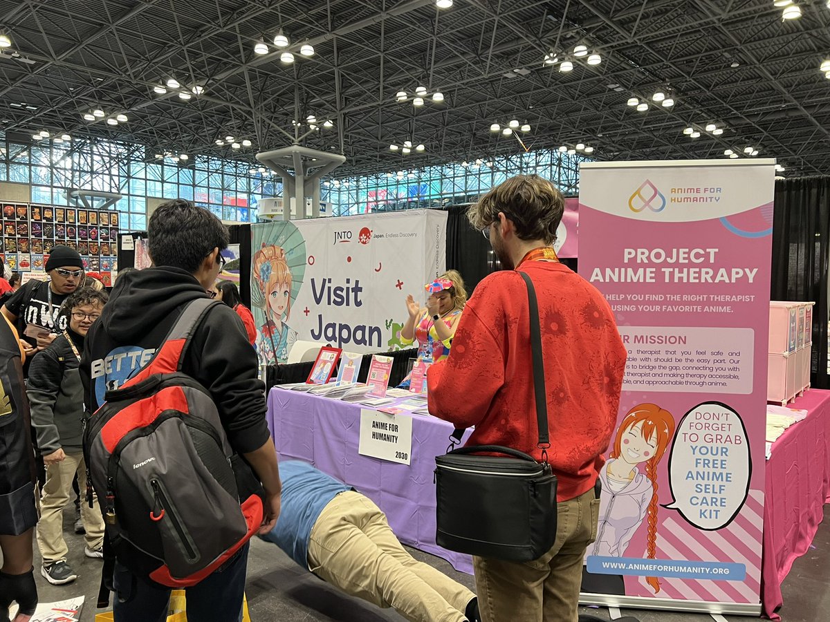 Anime4Humanity's tweet photo. Thank you to everyone for dropping by our booth at #AnimeNYC and taking on our Anime Self Care Challenge. 

We had a blast stretching, smiling and practicing selfcare with you.

Your stories fuel our passion and we can’t wait to see you again. https://t.co/XAVtdPg6xx
