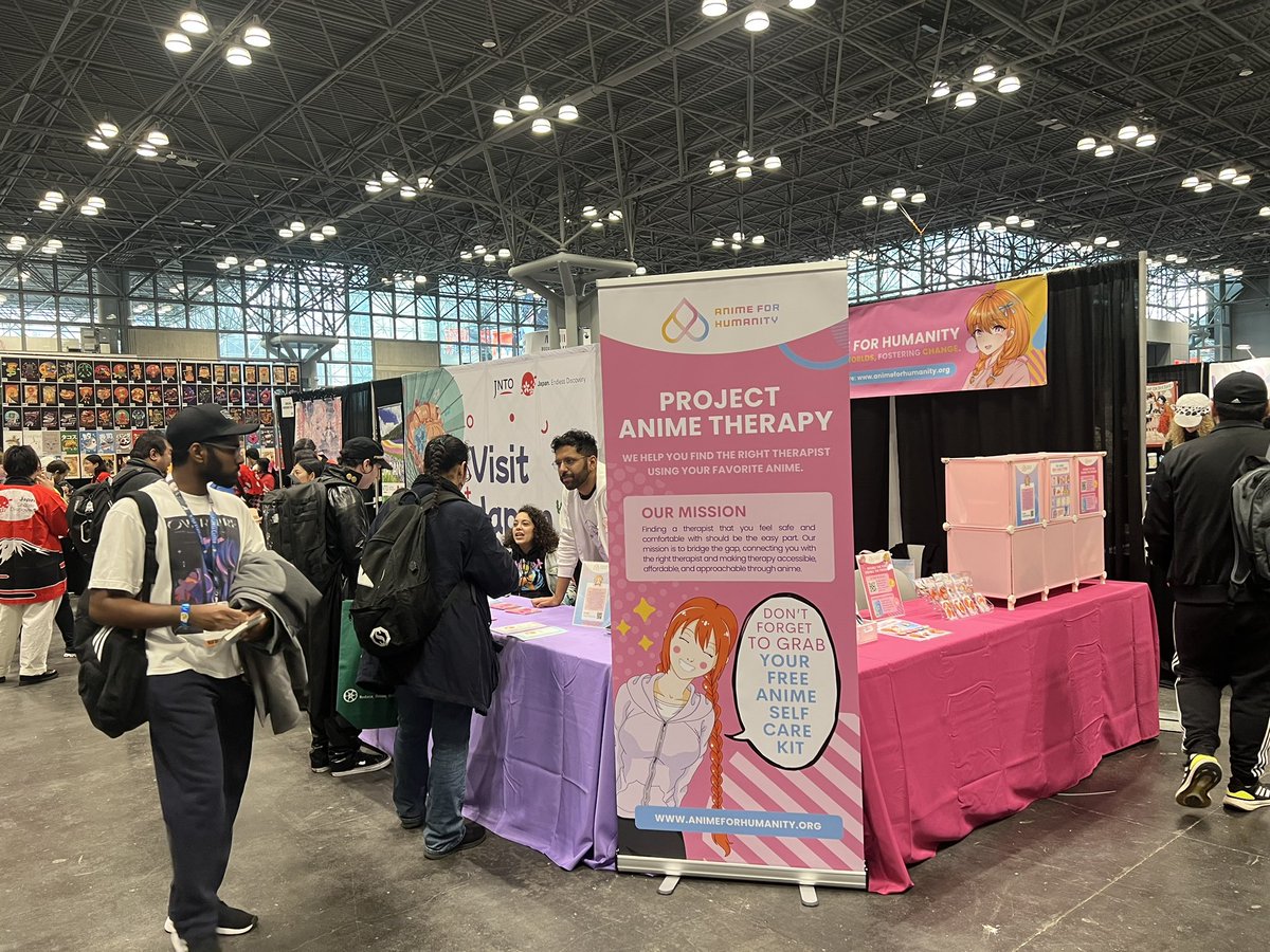 Anime4Humanity's tweet photo. Thank you to everyone for dropping by our booth at #AnimeNYC and taking on our Anime Self Care Challenge. 

We had a blast stretching, smiling and practicing selfcare with you.

Your stories fuel our passion and we can’t wait to see you again. https://t.co/XAVtdPg6xx