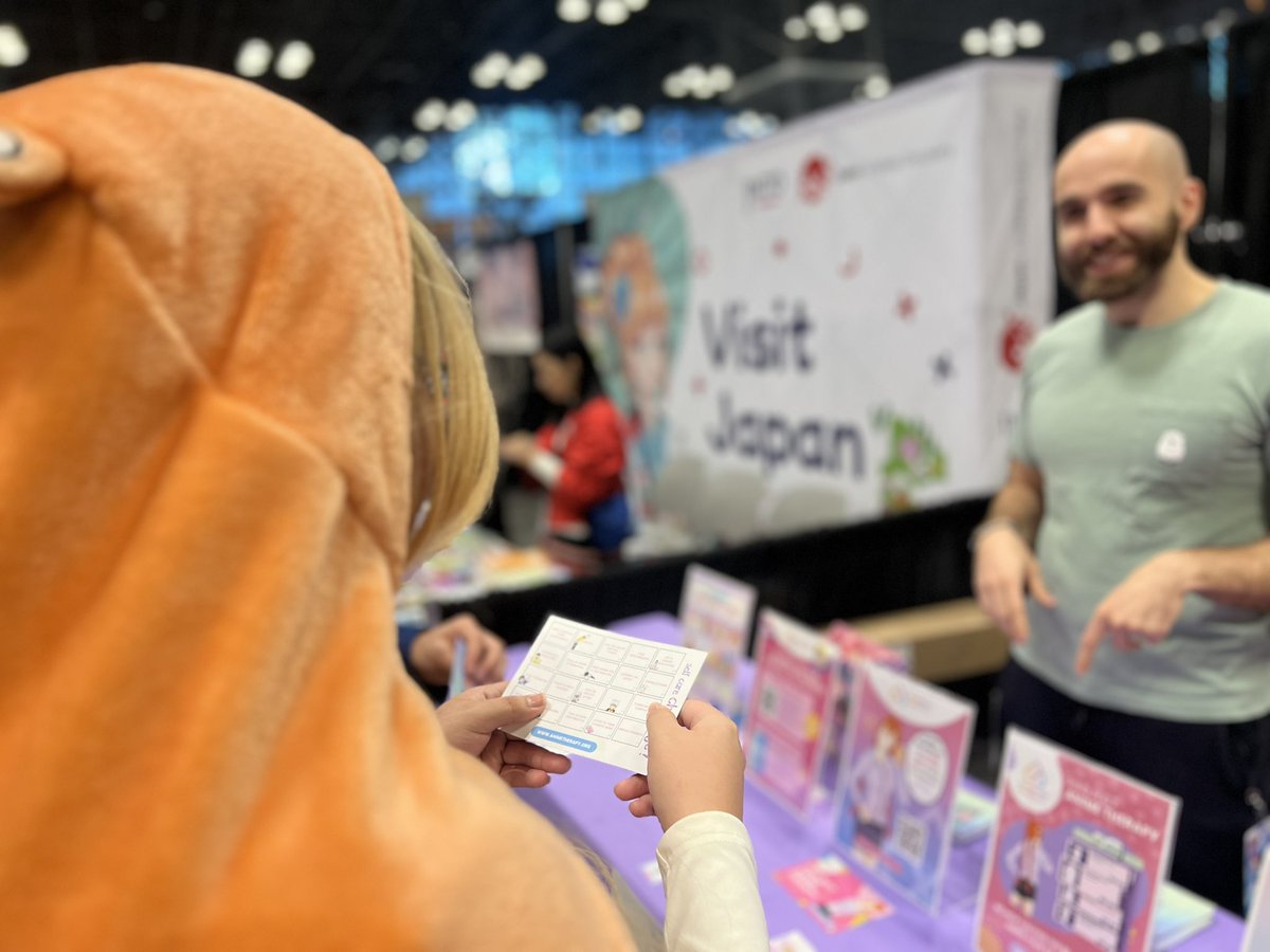 Anime4Humanity's tweet photo. Thank you to everyone for dropping by our booth at #AnimeNYC and taking on our Anime Self Care Challenge. 

We had a blast stretching, smiling and practicing selfcare with you.

Your stories fuel our passion and we can’t wait to see you again. https://t.co/XAVtdPg6xx