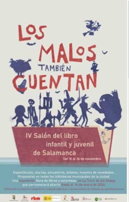 anagriott's tweet photo. Mañana hablo de los malos de los cuentos en el Salón del Libro de Salamanca… Aprender a identificarlos es importante… https://t.co/b73vixulRr