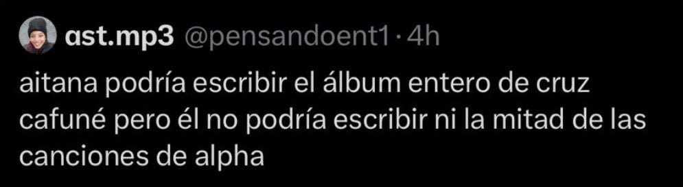 freerosito__'s tweet photo. aitana no podría escribir esto https://t.co/h9l0d6EZ4S