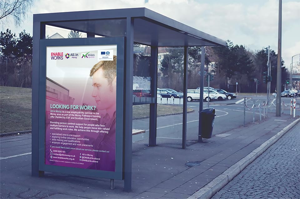 Ak39380645Umair's tweet photo. Large poster or billboard design for advertising All in Moray through various outdoor or indoor billboard displays. 

#graphicdesign #print #marketing #webdesign #billboards #posters #advertising #advertisingdisplay #moray #employment #training #jobs #education #enableworks https://t.co/WYncTAIIsX