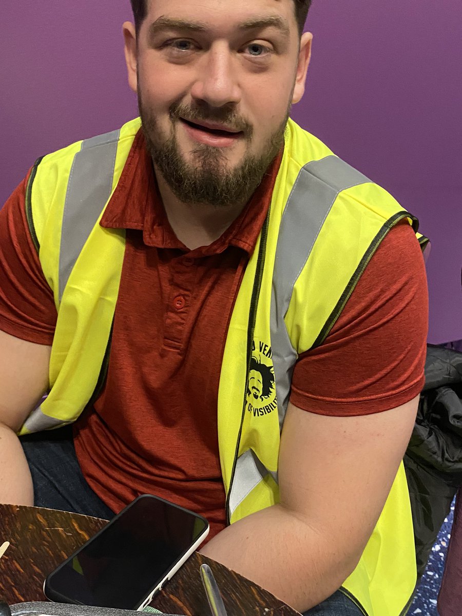 Aidan giving a small clue about where we are for tonight’s entertainment 🤣