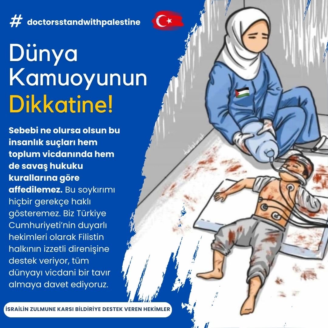 Bu soykırımı hiçbir gerekçe haklı gösteremez! #doctorsstandwithpalestine