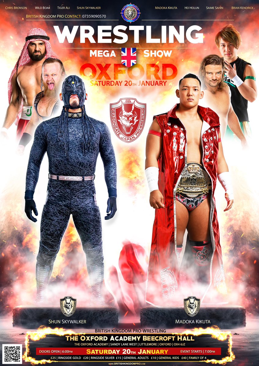BritKingPro's tweet photo. Just under 2 Months to go, until we fully return to running events, We have 6 events lined up in January, here’s the first 4.

New Championship belt is in production, slowly developing a new setup. 😅

Tickets:
https://t.co/GtL2aNCD26

#BritWres #DRAGONGATE #BritKingPro #4FW https://t.co/58lyvCDfKf
