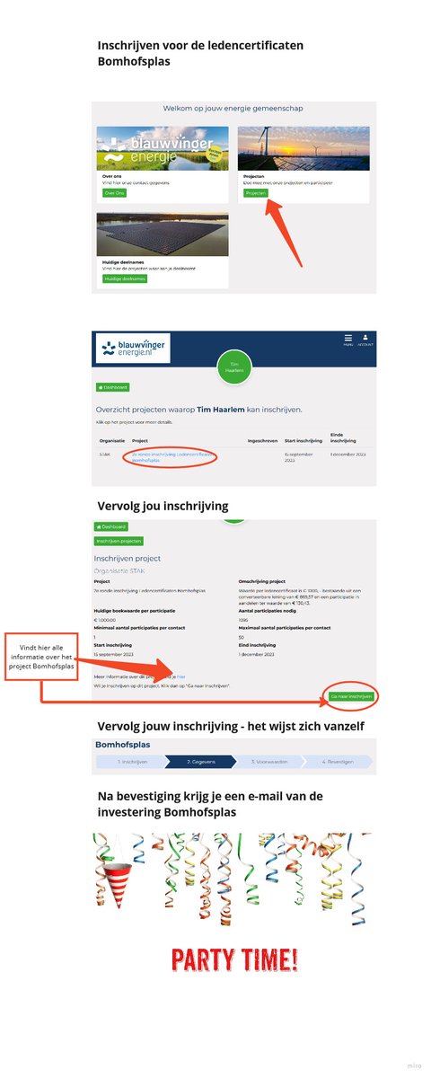 Dinsdag 21 november laatste online informatie-avond Zonnepark Bomhofsplas. Weet je al dat je wil inschrijven. We hebben nu ook een stappenplan hoe de inschrijfstaat werkt. Meer info kijk op  blauwvingerenergie.nl/stappenplan-le…