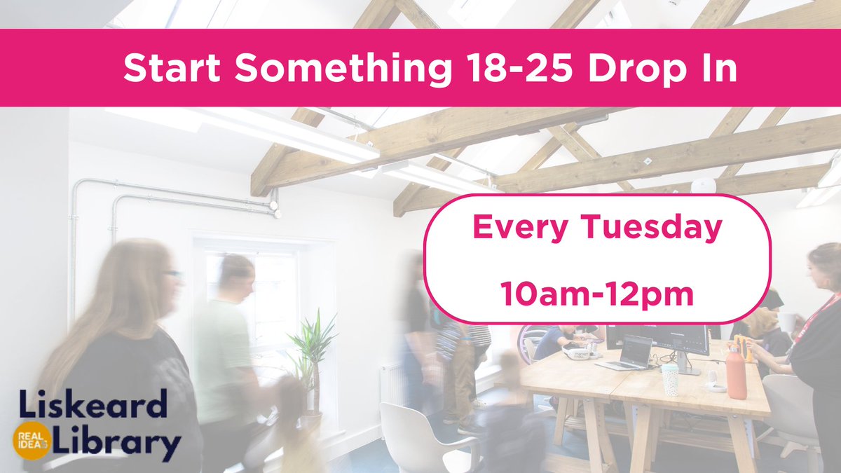 Are you looking for work or a new challenge? Do you have a business idea you would like to explore? Are you looking to start learning new skills or going back into education?

Come along to 18-25 Start Something!

Find out more: hubs.la/Q025qZNv0