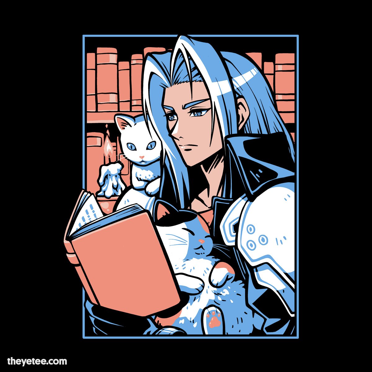 セフィロス 「Hey, everyone enjoys a good book once in」|The Yetee 🌈のイラスト